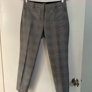 Express Columnist gray striped ankle pants
